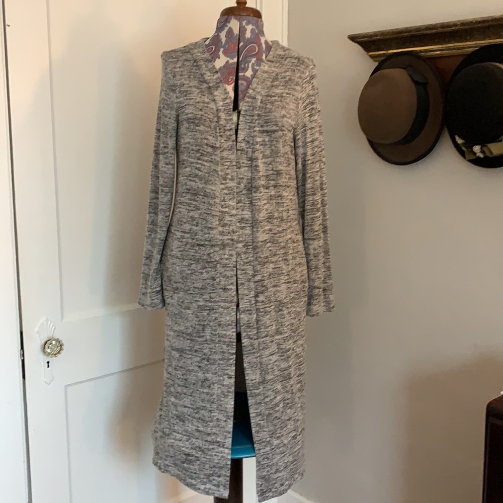 Hello Mello Heather Grey Long Cardigan